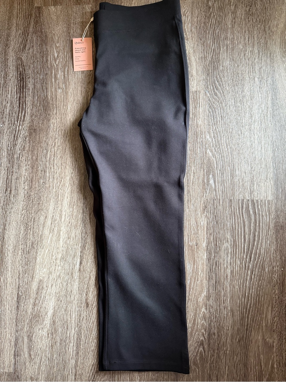 Quince NWT Black Ponte Pants